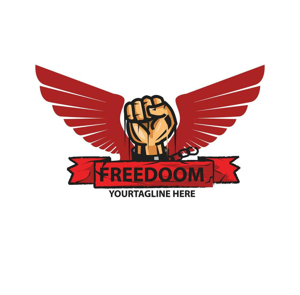 freedom, hand and wings illustration vector