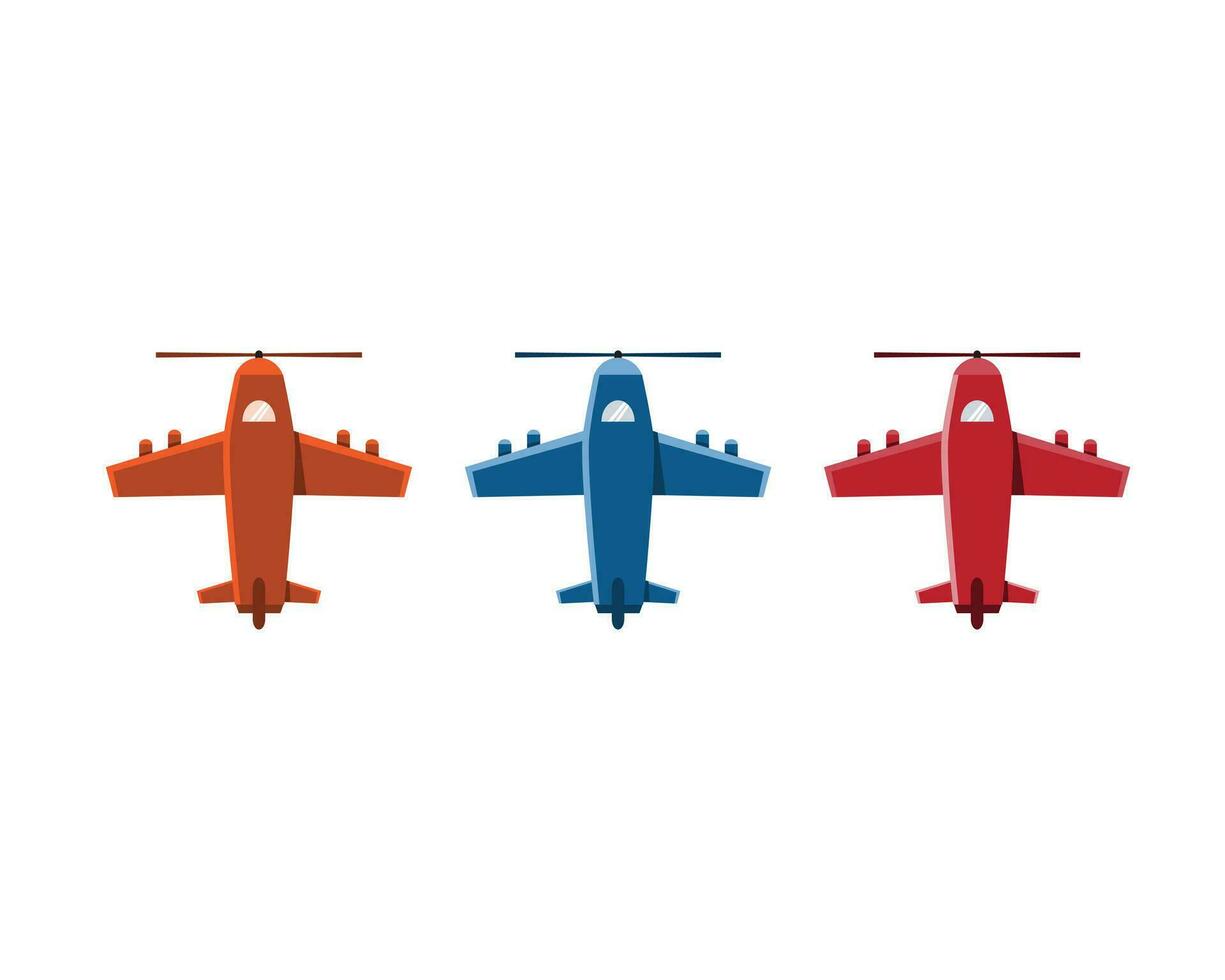 plane cartoon illustration vector