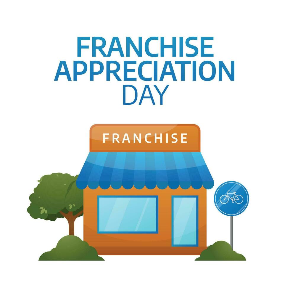 Franchise Appreciation Day design template good for celebration. franchise illustration design. isolated franchise. eps 10. flat design. vector