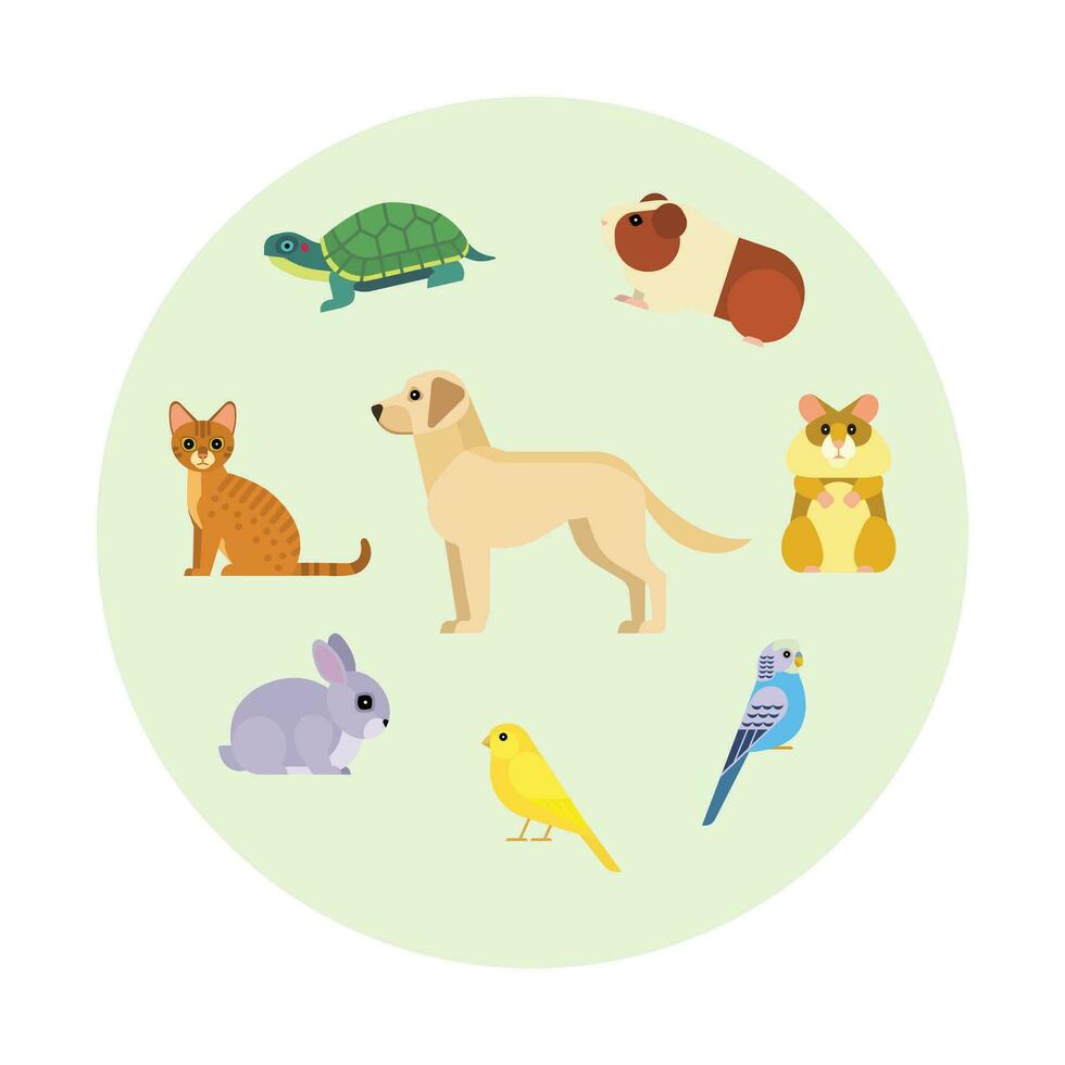 Animal Sets Fee Vector Illustrations