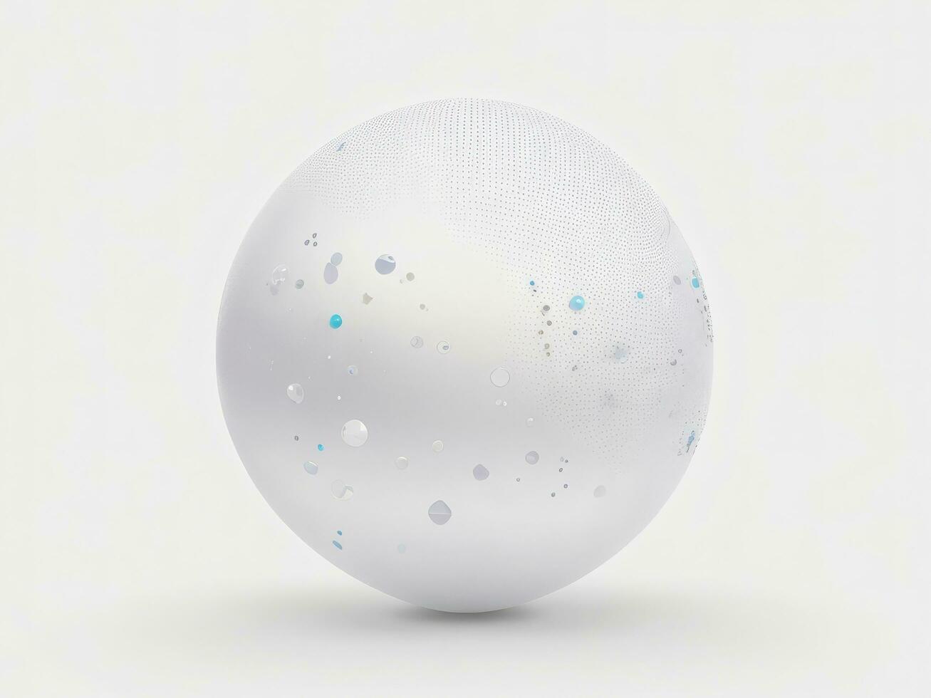 Abstract sphere on a white background. 3d rendering. photo