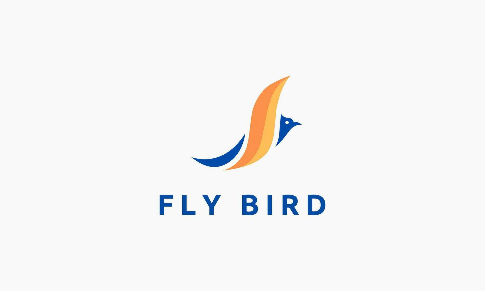 pájaro logo diseño icono vector