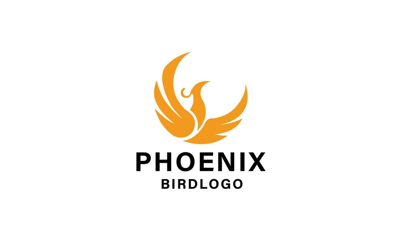 Phoenix logo concept vector