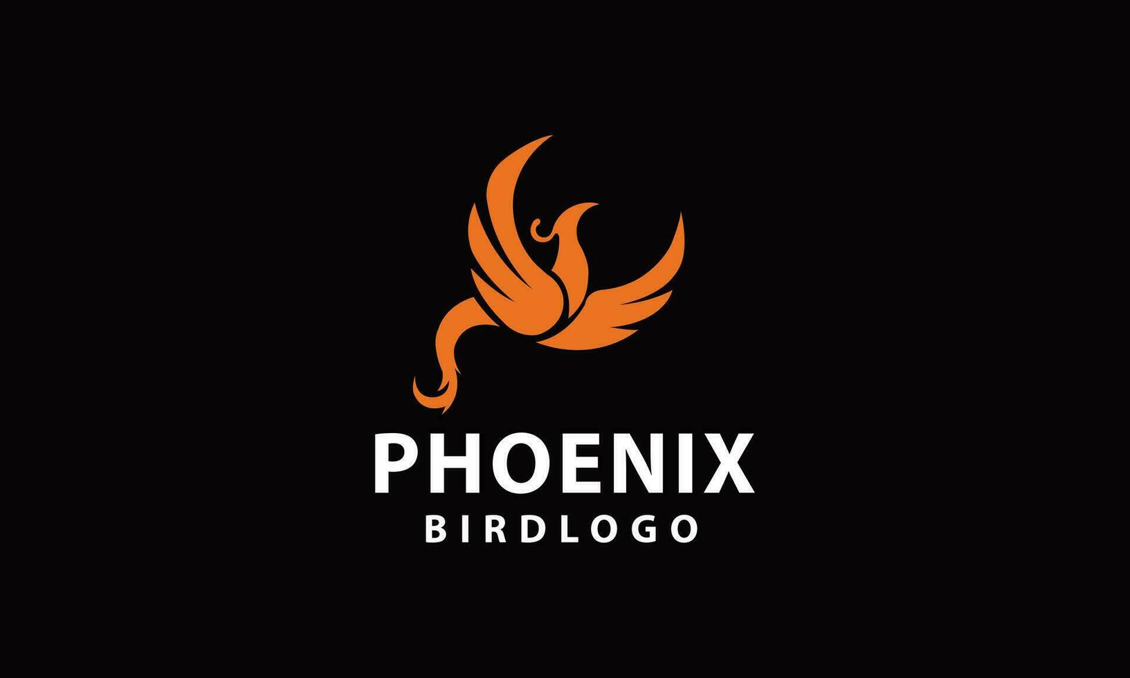 Phoenix logo concept vector