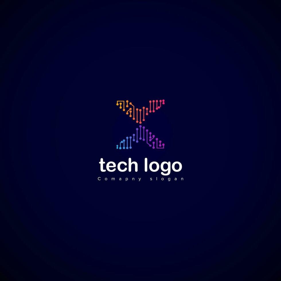 Creative Letter X logo design with point or dot symbol, Letter x logo gradient design, Geometric Arrow Shape with Pixel Dots Halftone Origami Style. Usable for Business and Technology Logos. Flat logo vector