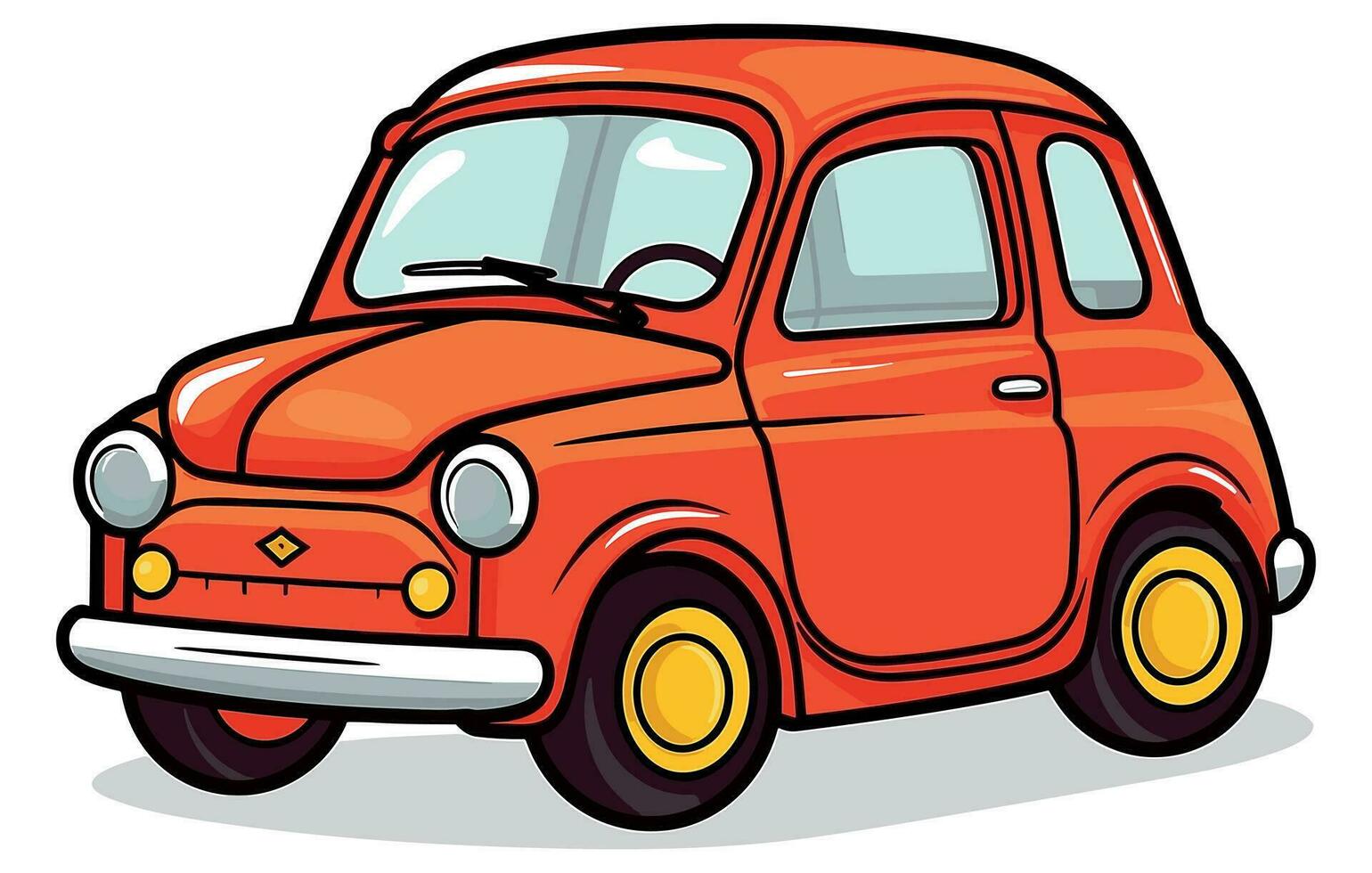 City car vector illustration concept, Cute vector smart car illustration, Car sharing logo,