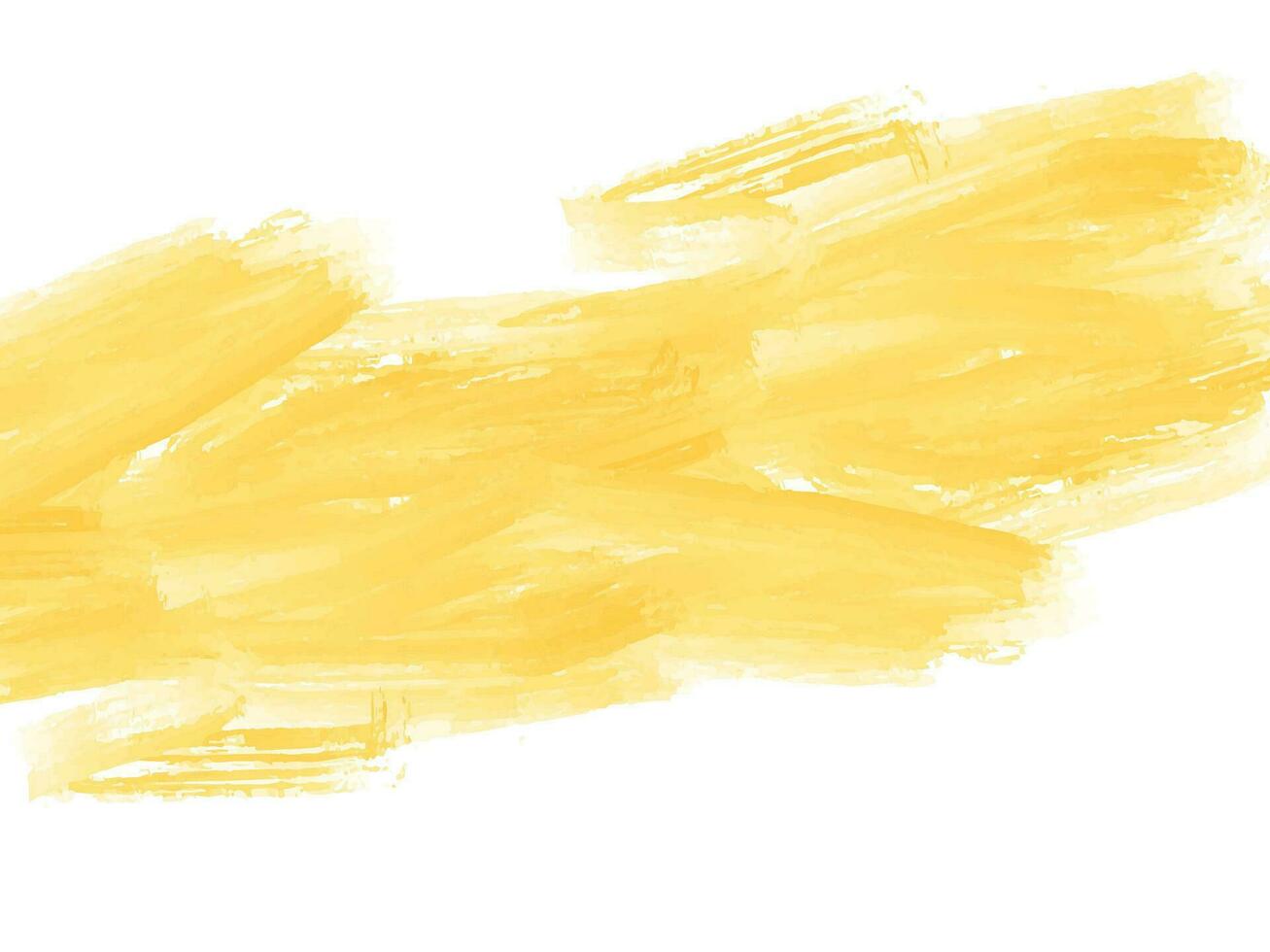 Elegant Yellow watercolor brush stroke design background vector