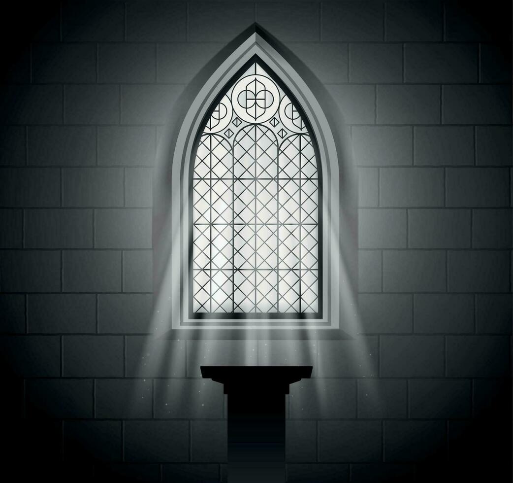 Church Light Window Composition vector