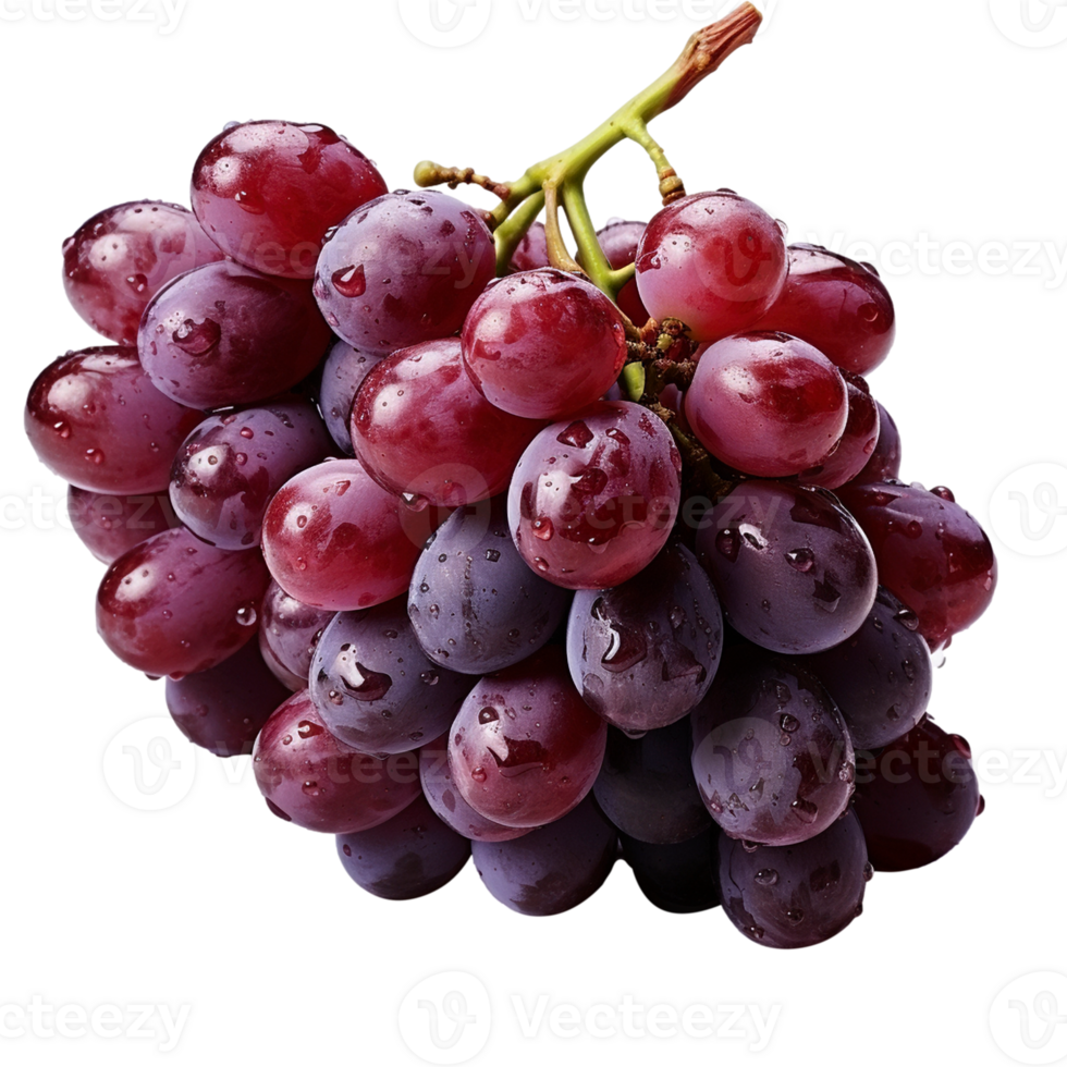 Grapes isolated on transparent background, created with generative AI png