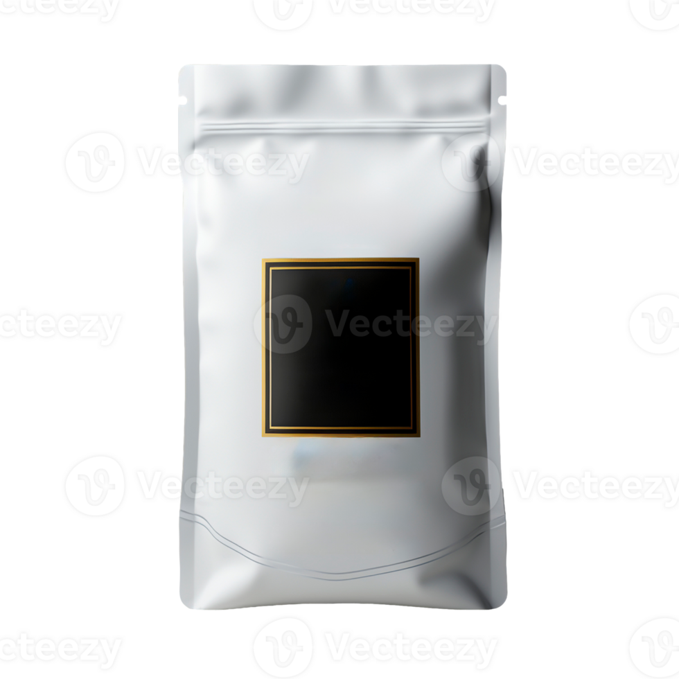 White product package template isolated on transparent background, created with generative AI png