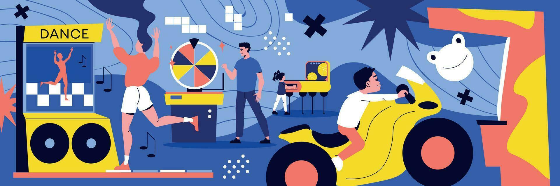 Arcade Machines Flat vector
