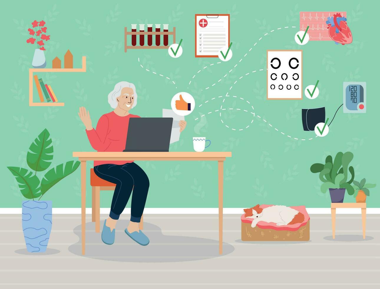Medical Checkup Background vector