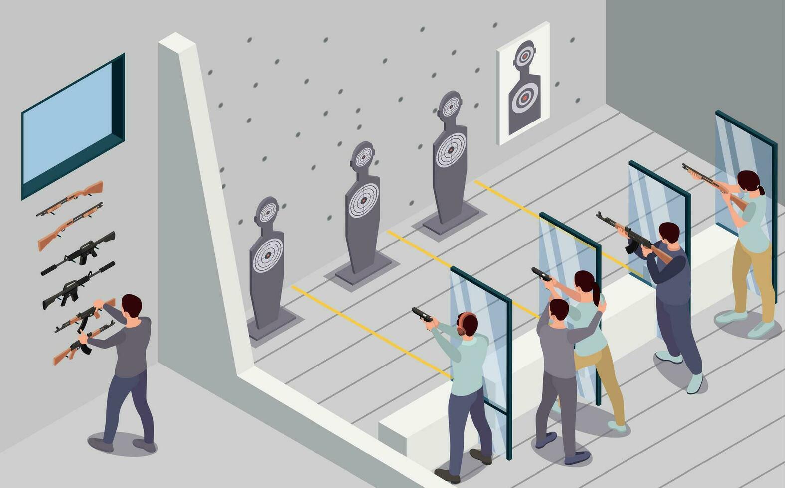 Shooting Range Background 27178521 Vector Art at Vecteezy