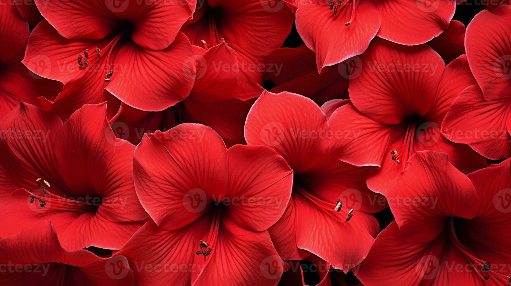 Amaryllis flower pattern background. Flower background texture. Generative AI photo