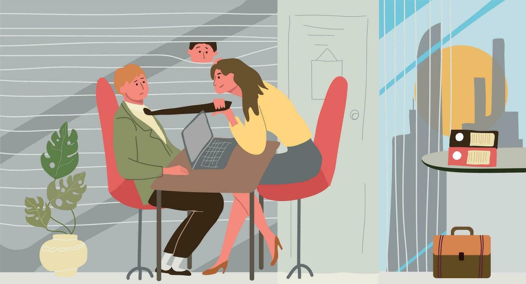 Harassment Of Employee Composition vector