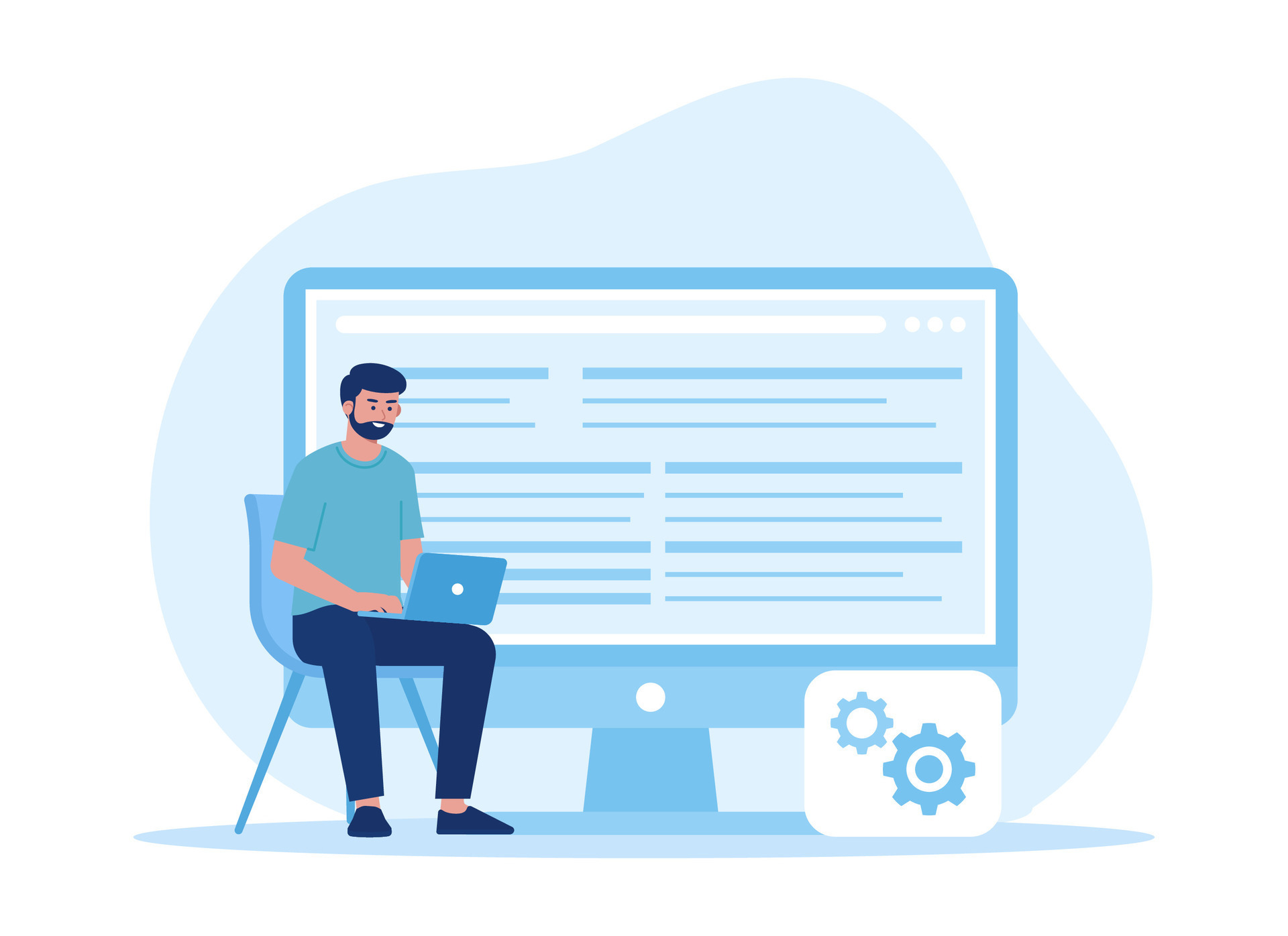 Programming language improvements, script writing concept flat ...