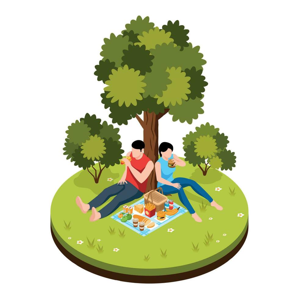 Picnic Party Illustration vector
