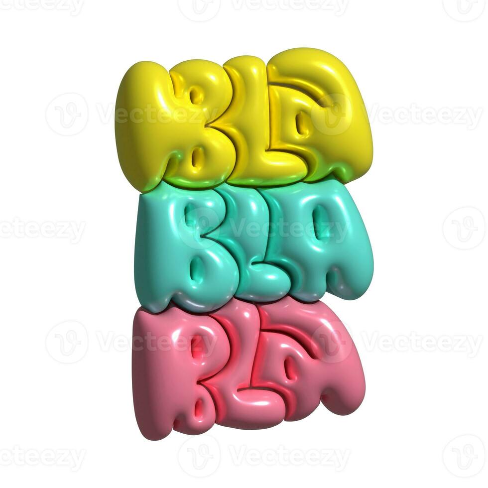 3d representación escrito letras inscripción paja paja paja. femenino citar acerca de chateando para Blog, enviar cubrir, social medios de comunicación contenido, teléfono caso, camiseta, póster. negrita burbuja caligrafía. trama foto