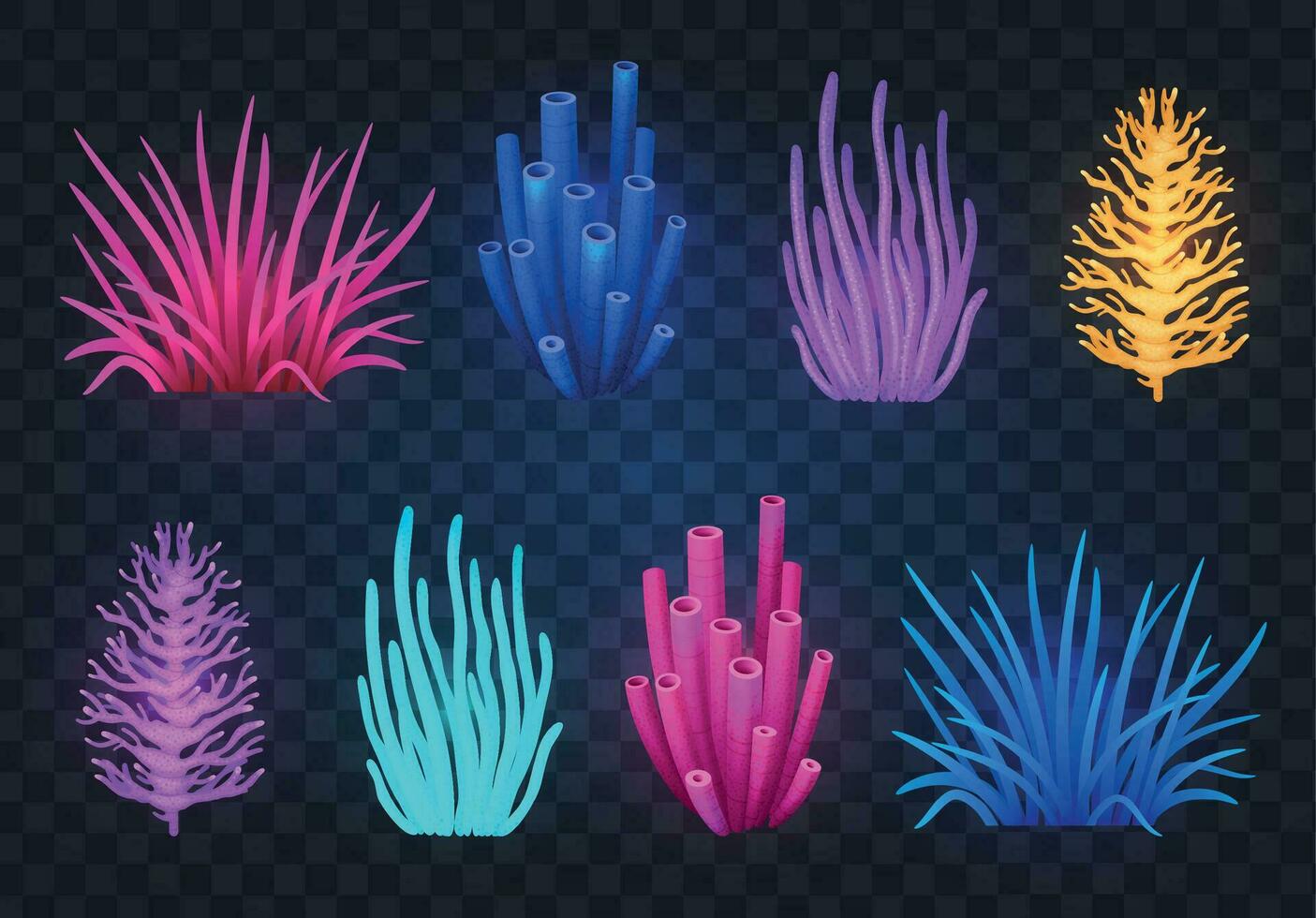 Coral Reef Set vector