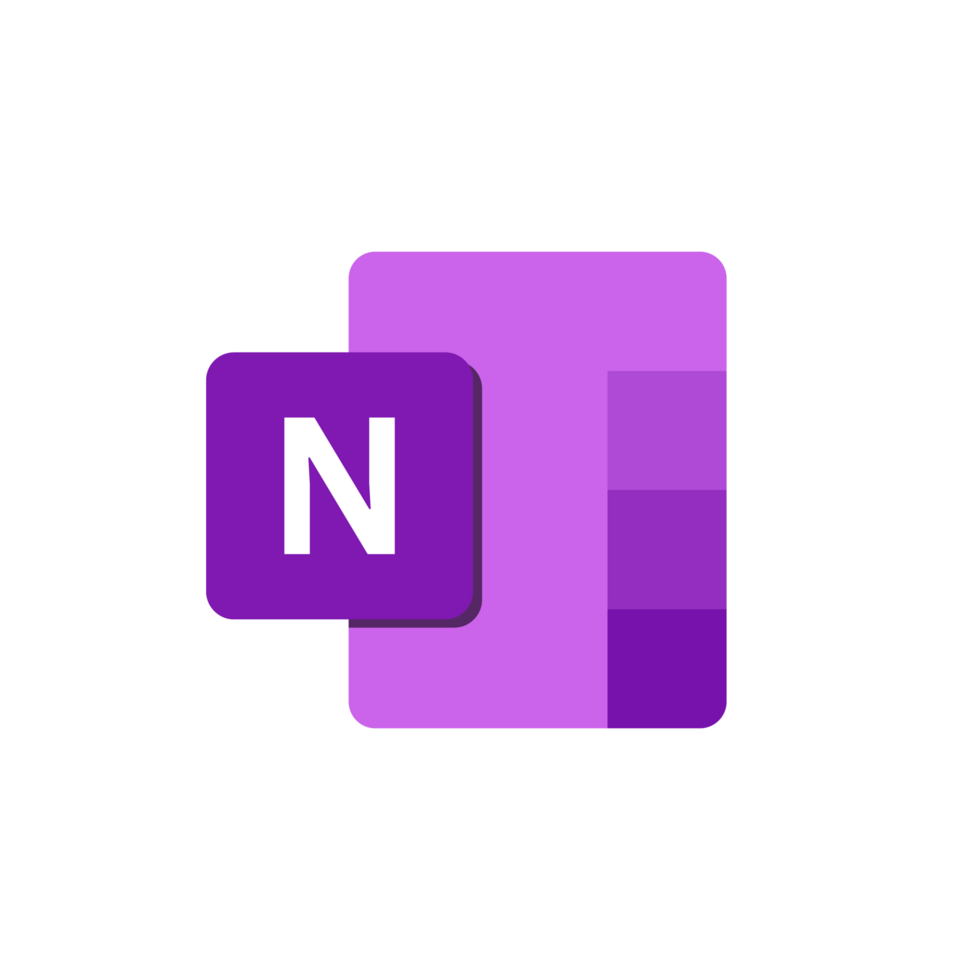 microsoft one note icon logo symbol png