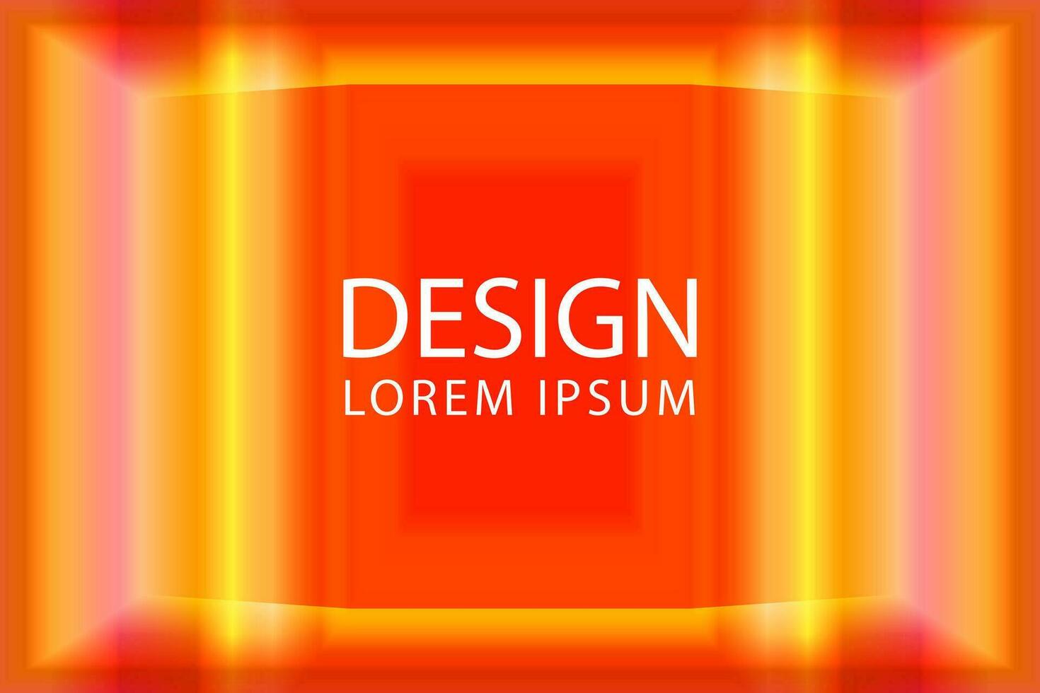 digital etapa habitación ilustración con naranja neón línea en ligero. 3d vector escaparate con texto espacio. bandera modelo ilustración. vector eps 10