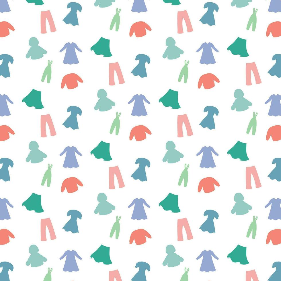 Background with clothes for decoration and design. vector