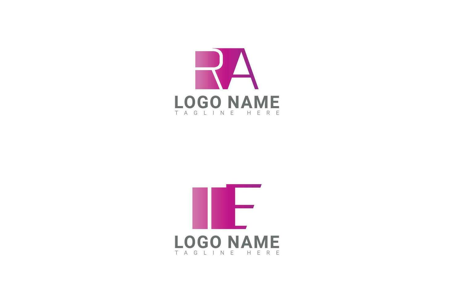Letter logo set with new style vector