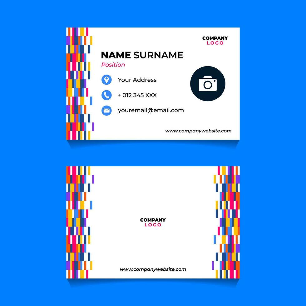 Abstract Geometric Name Card Design for Business or Company 27179996