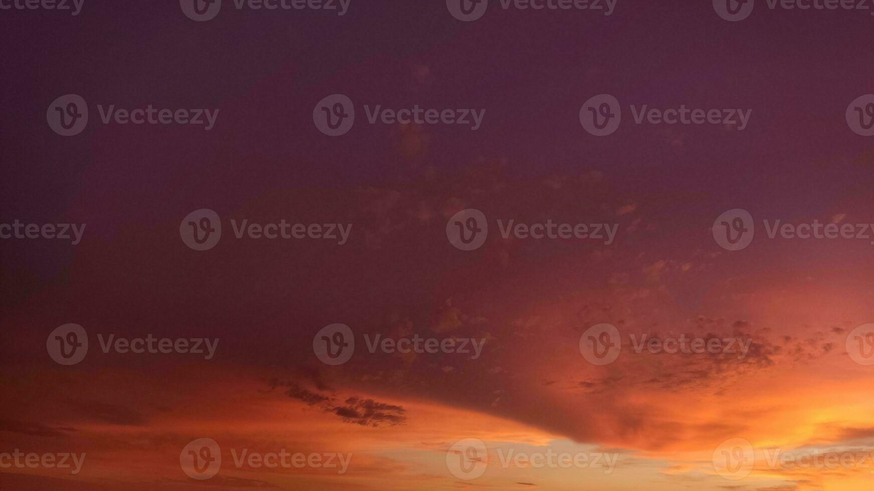 Sunset sky background with clouds. Beauty bright air background. Gloomy vivid cyan landscape. photo