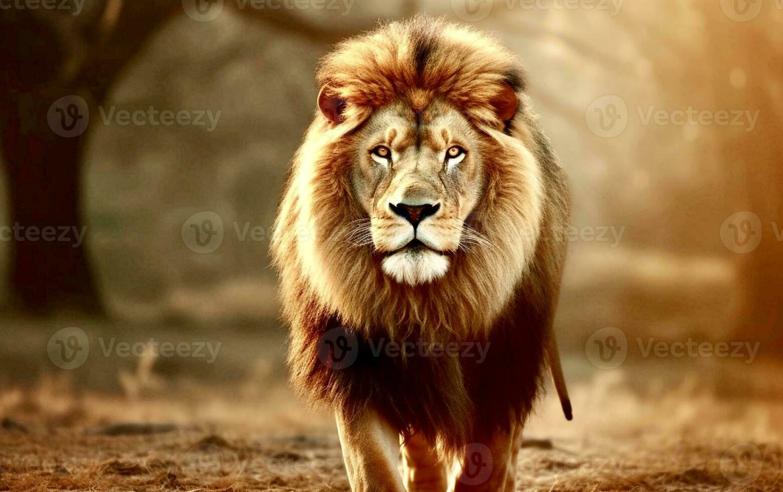 lion in wildlife photo