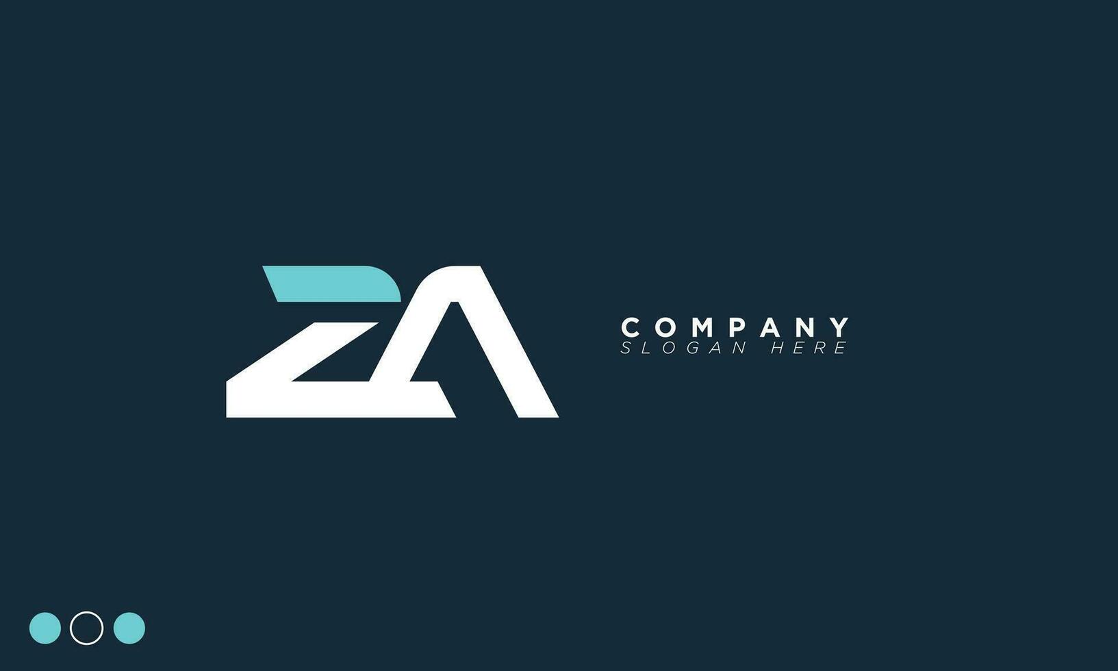 ZA Alphabet letters Initials Monogram logo AZ, Z and A vector