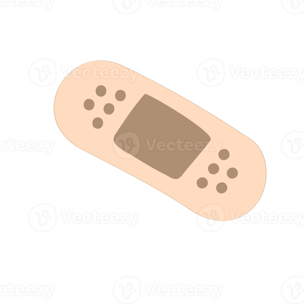 Adhesive plaster, a tiny helper in times of need. It mends wounds, providing comfort and care. png