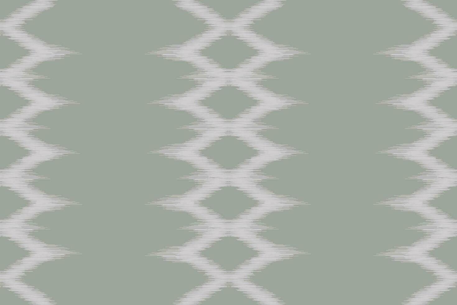 Ethnic Ikat fabric pattern geometric style.African Ikat embroidery Ethnic oriental pattern green gray background. Abstract,vector,illustration.Texture,clothing,frame,decoration,carpet,motif. vector