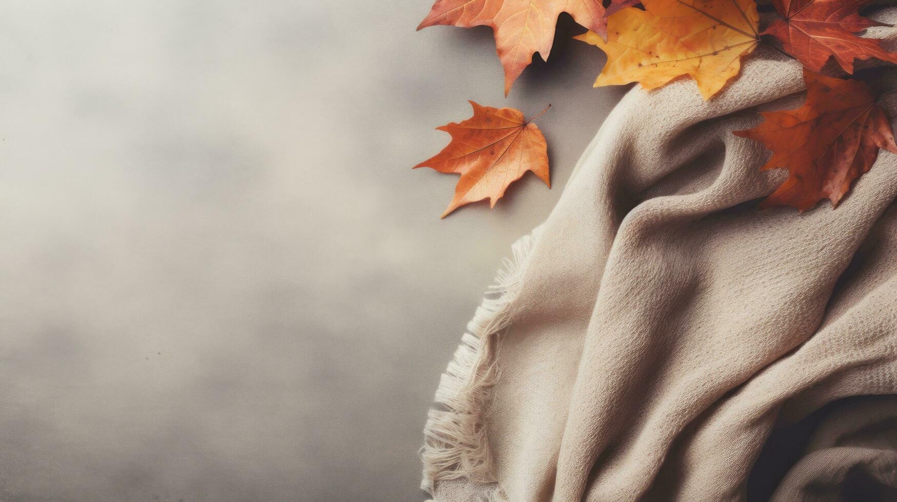 Cozy autumn background photo