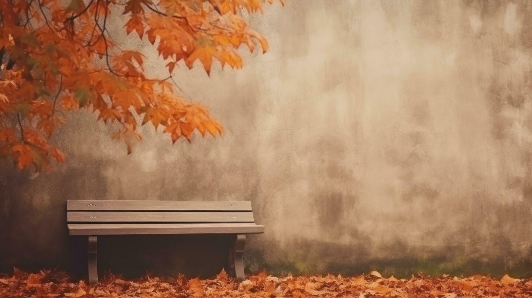 Cozy autumn background photo