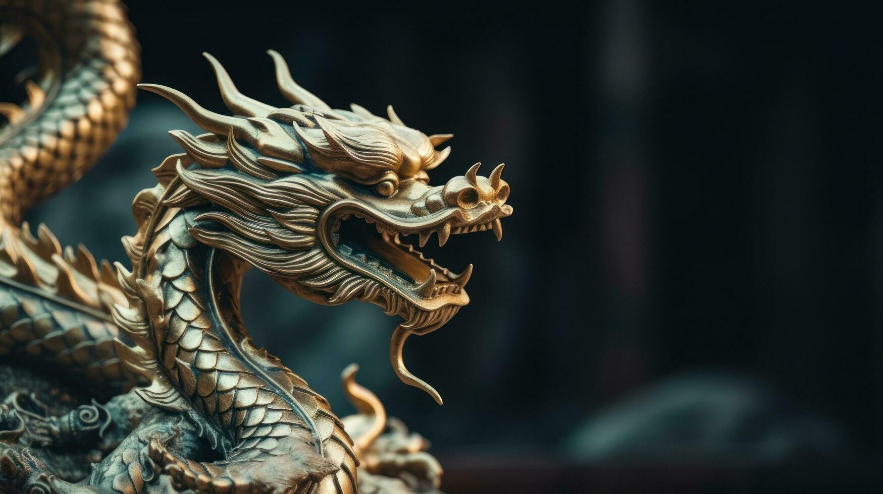 Chinese background with dragon photo