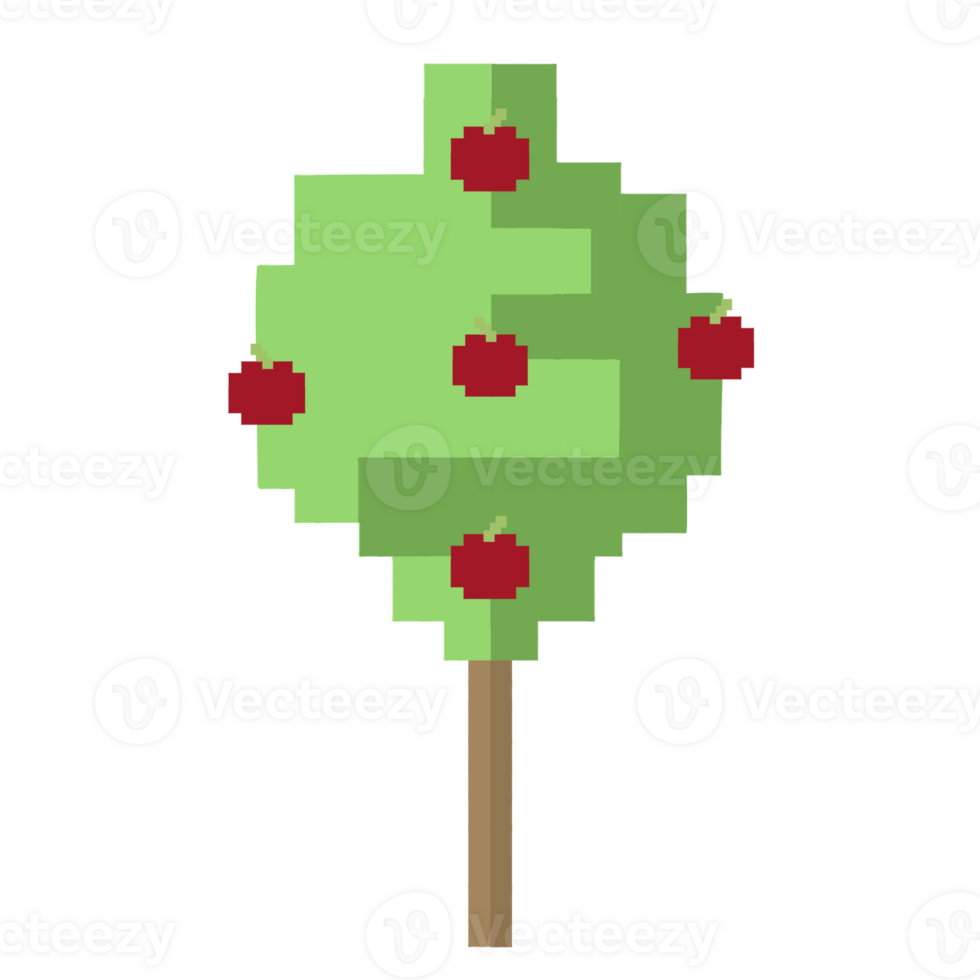 Pixel tree nature png
