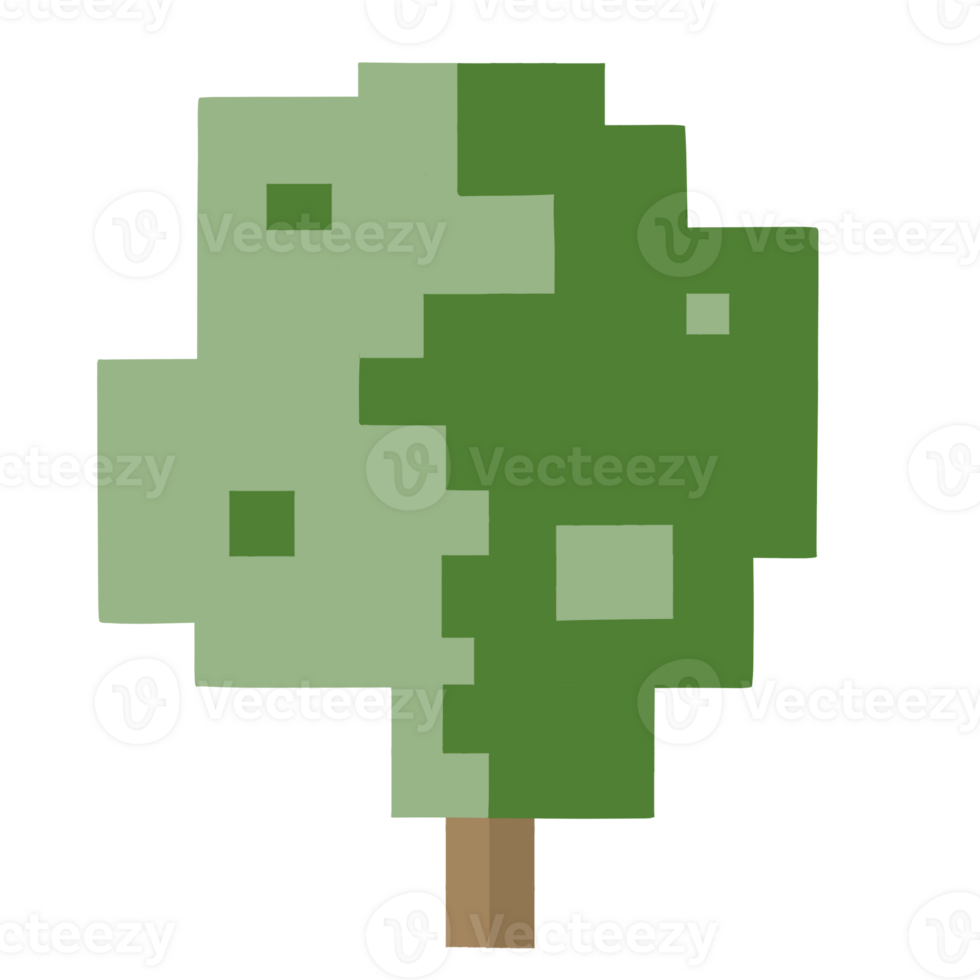 Pixel tree nature png