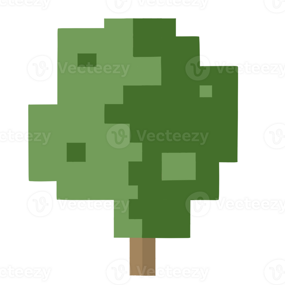 Pixel tree nature png