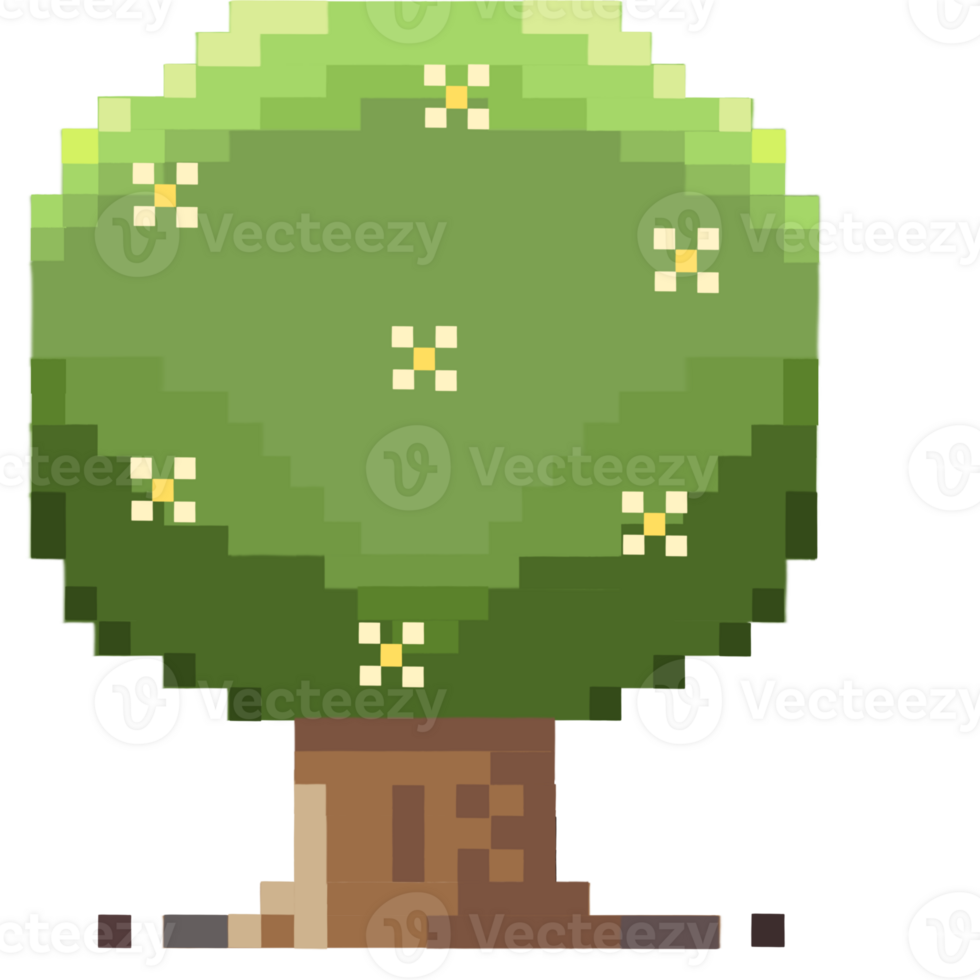 Pixel tree nature png
