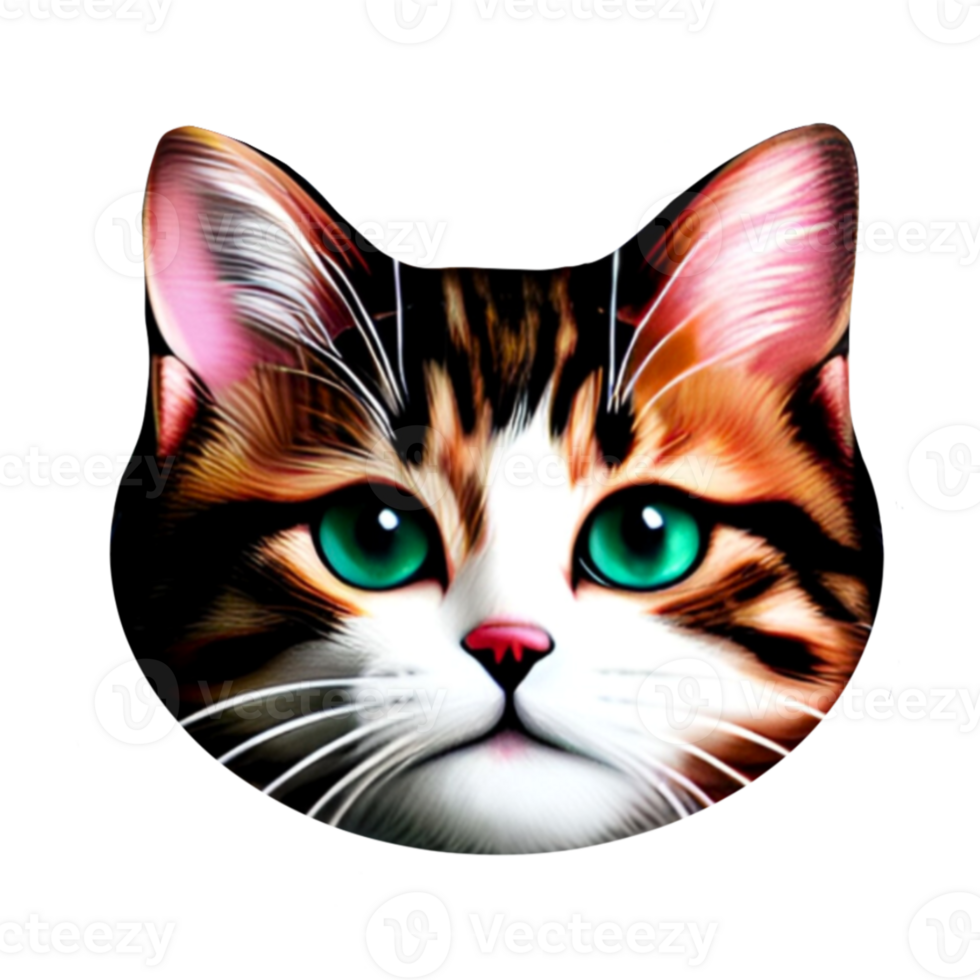 Cute Cat Chubby Face png