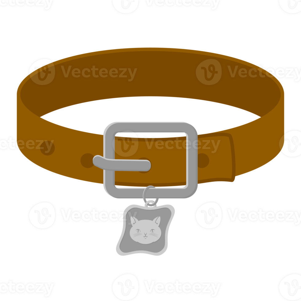 collar para mascota gato cabeza logo medalla plata básico forma png