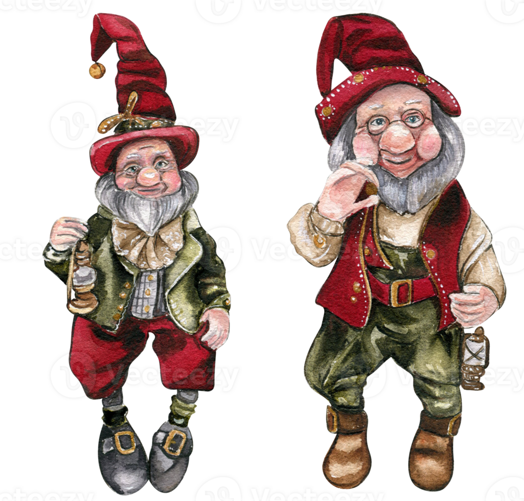 Christmas gnome in red hat. png