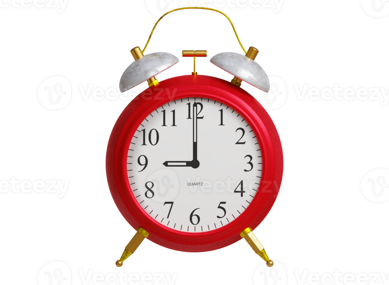 red alarm clock png