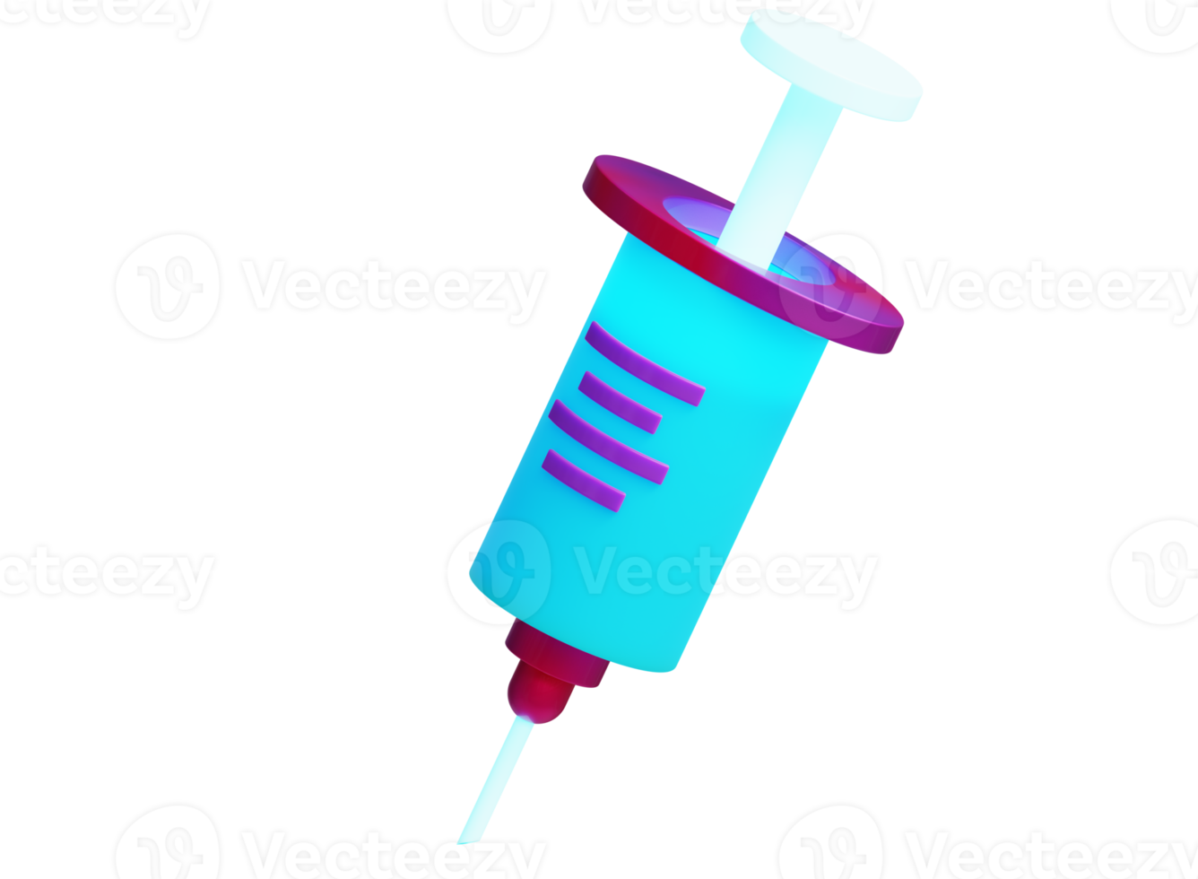a syringe with a needle on a transparent background png