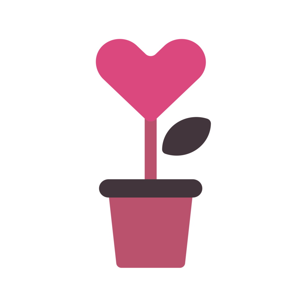 valentine plant icon sign symbol png