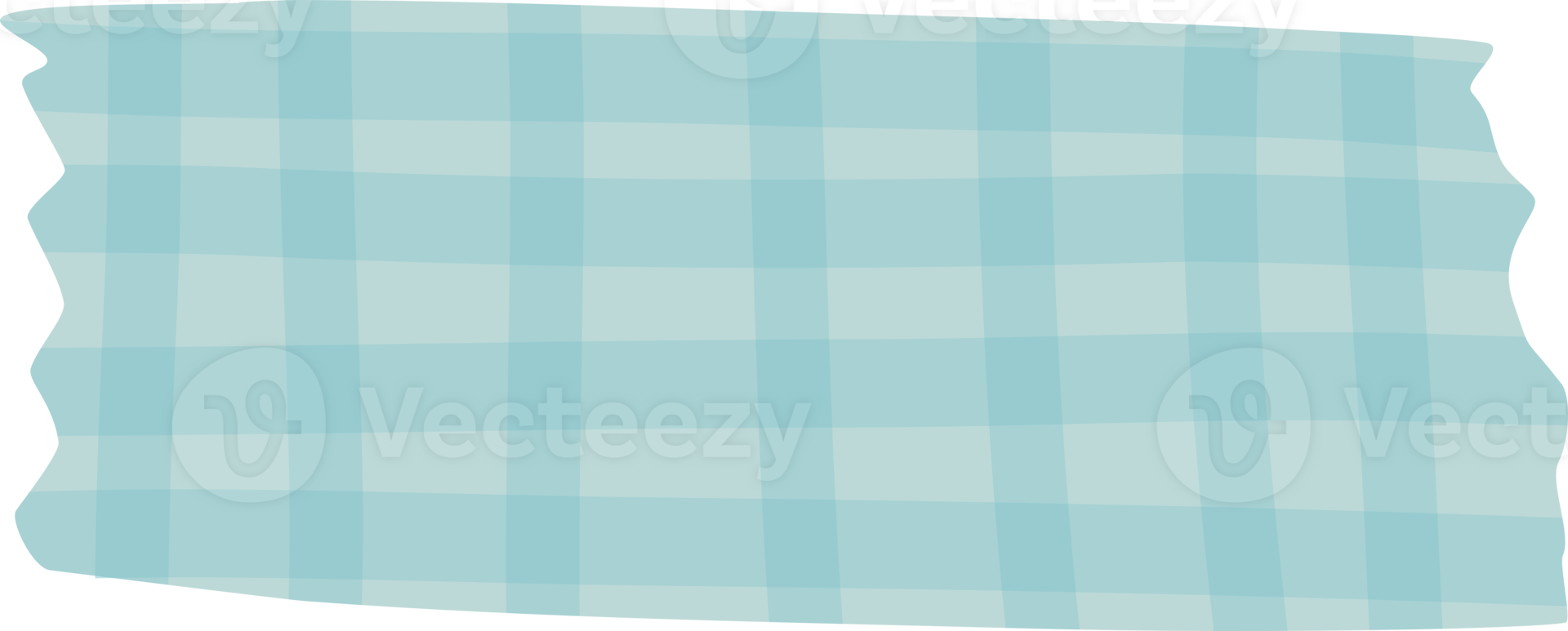 blauw geruit washi plakband met lawaai getextureerde versieren element illustratie png