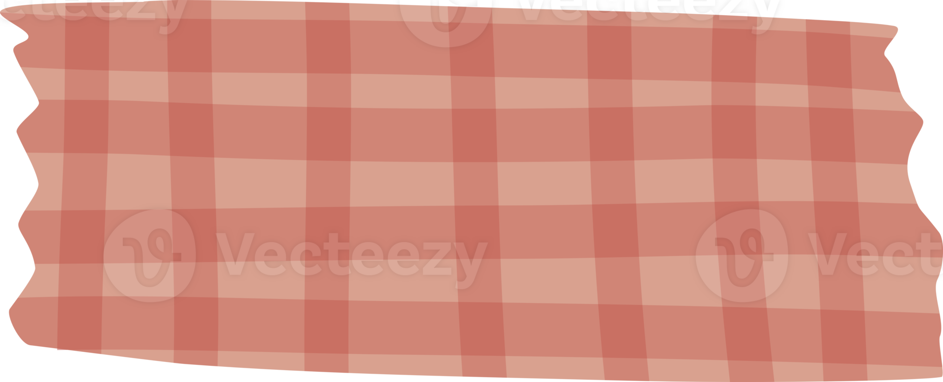 red checkered washi tape with noise textured decorate element illustration png