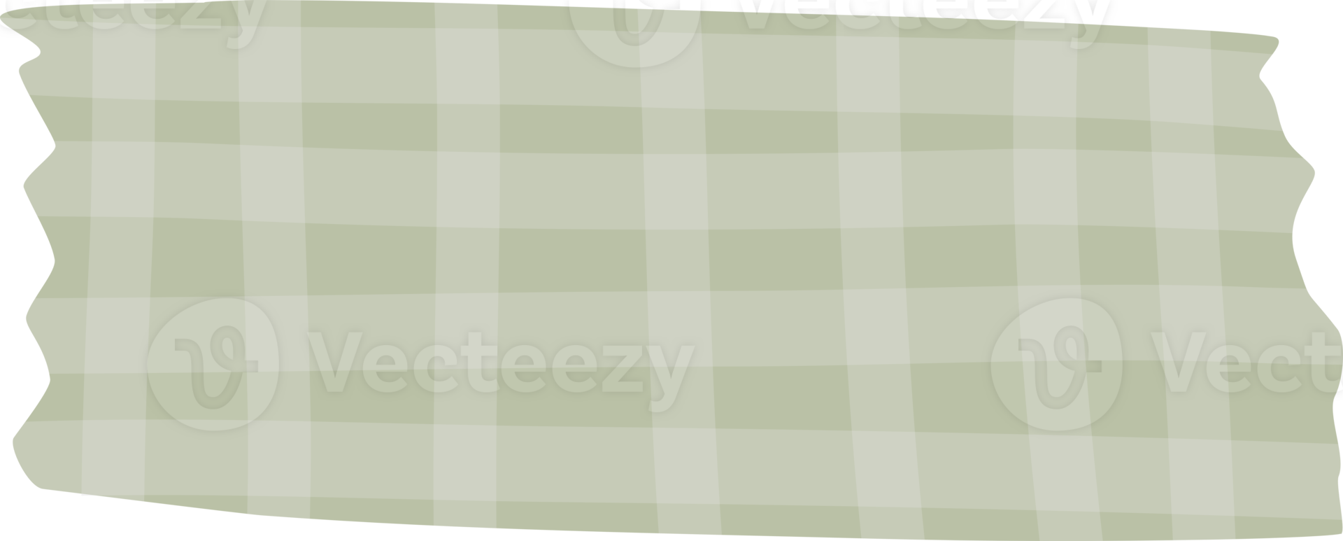 green checkered washi tape with noise textured decorate element illustration png