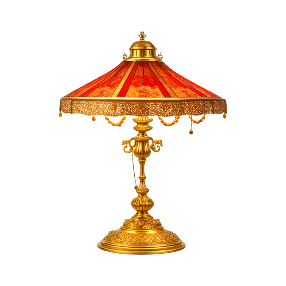 Classical wedding octagonal table lamp, products real picture, wedding table lamp, wedding png generative ai